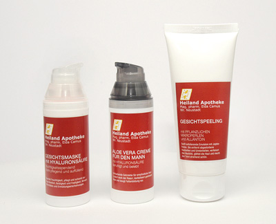 Die Pflegeproduktserie der Heiland Apotheke für den Mann